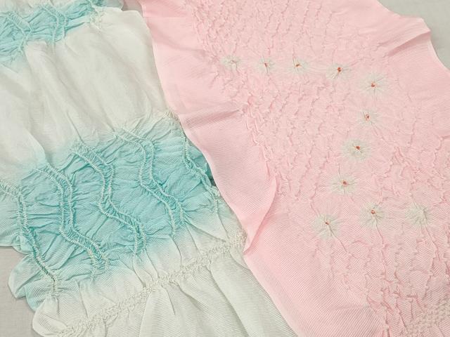 平和屋着物＊夏物　和装小物　帯揚げ10枚　部分絞り　柄絞り　全て正絹　逸品　DABI0280xg