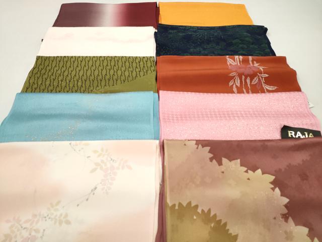 平和屋着物★和装小物　帯揚げ10枚セット　正絹　逸品　未使用　DABI0295xg