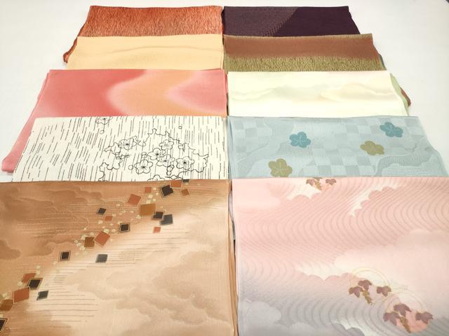 平和屋着物★和装小物　帯揚げ10枚セット　正絹　逸品　DABI0314xg