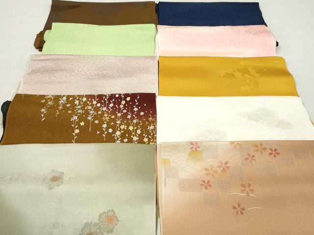 平和屋着物★和装小物　帯揚げ10枚セット　正絹　逸品　DABI0317xg