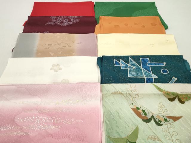 平和屋着物★和装小物　帯揚げ10枚セット　正絹　逸品　DABI0318xg