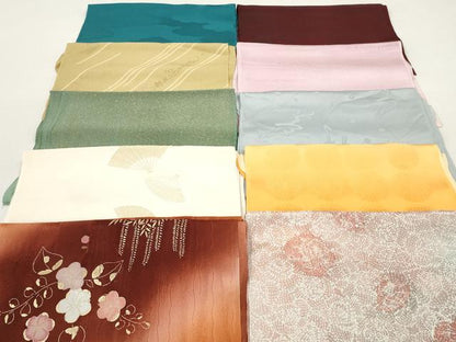 平和屋着物★和装小物　帯揚げ10枚セット　正絹　逸品　DABI0321xg