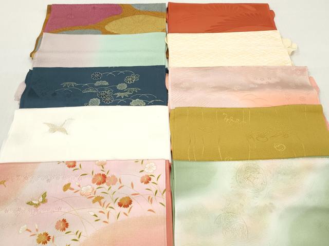 平和屋着物★和装小物　帯揚げ10枚セット　正絹　逸品　DABI0325xg