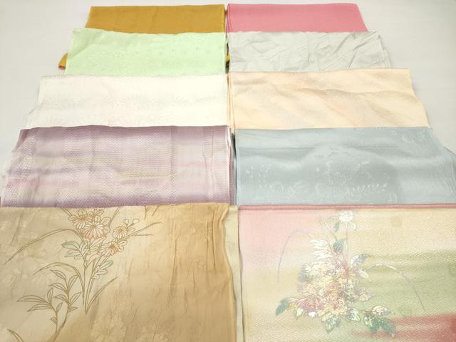 平和屋着物★和装小物　帯揚げ10枚セット　正絹　逸品　DABI0328xg