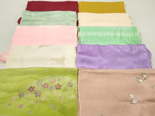 平和屋着物★和装小物　帯揚げ10枚セット　正絹　逸品　DABI0330xg
