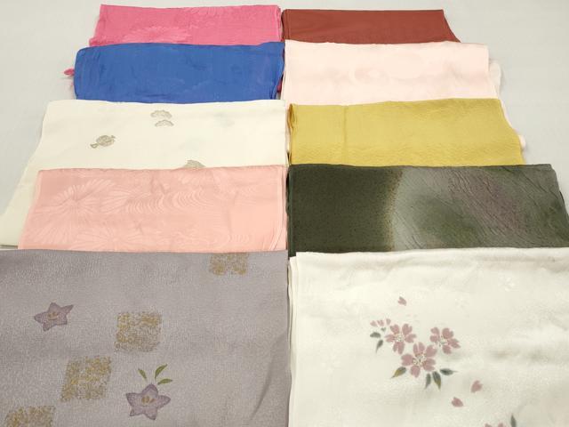 平和屋着物★和装小物　帯揚げ10枚セット　正絹　逸品　DABI0349xg
