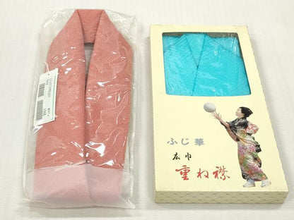 平和屋着物▼和装小物　重ね衿・伊達衿まとめて20点　紗綾形　檜垣　花尽くし　舞桜　金糸　ラインストーン　未使用あり　逸品　DABI0408xg