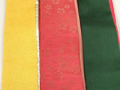 平和屋着物▼和装小物　重ね衿・伊達衿まとめて20点　紗綾形　舞桜　菱花　箔散らし　金銀糸　金銀彩　未使用あり　逸品　DABI0410xg