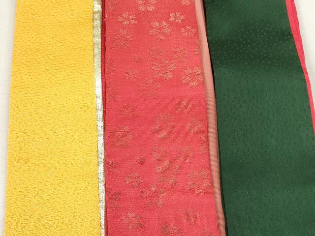平和屋着物▼和装小物　重ね衿・伊達衿まとめて20点　紗綾形　舞桜　菱花　箔散らし　金銀糸　金銀彩　未使用あり　逸品　DABI0410xg