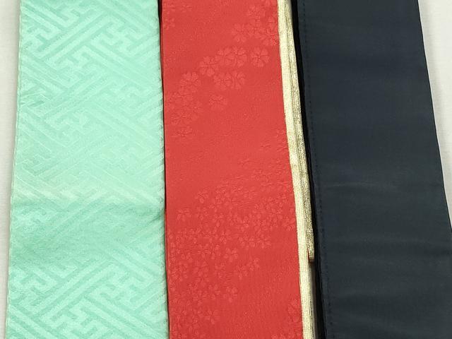 平和屋着物▼和装小物 重ね衿・伊達衿まとめて20点 紗綾形 七宝 舞桜 小花 楓 箔散らし 金彩 丹後ちりめん 未使用あり 逸品 DABI0413xg
