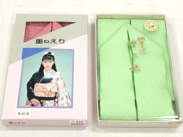 平和屋着物▼和装小物 重ね衿・伊達衿まとめて20点 紗綾形 七宝 舞桜 小花 楓 箔散らし 金彩 丹後ちりめん 未使用あり 逸品 DABI0413xg