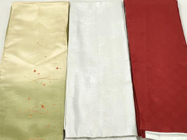 平和屋着物▼和装小物　重ね衿・伊達衿まとめて20点　紗綾形　草花　舞桜　箔散らし　金銀彩　未使用あり　逸品　DABI0416xg
