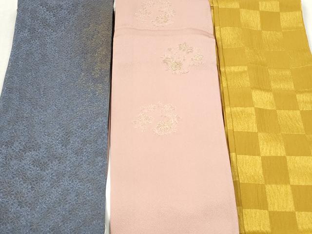 平和屋着物▼和装小物 重ね衿・伊達衿まとめて20点 紗綾形 七宝 舞桜 市松 箔散らし 刺繍 金糸 金彩 未使用あり 逸品 DABI0418xg