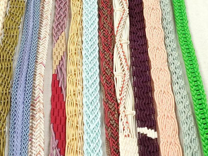 平和屋着物＊夏物　和装小物　帯締め20本セット　レース織　丸組　金銀糸　未使用あり　逸品　DABI0428xg