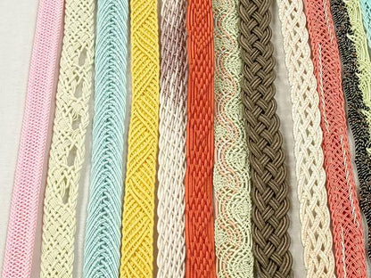 平和屋着物＊夏物　和装小物　帯締め20本セット　レース織　金糸　未使用あり　逸品　DABI0436xg