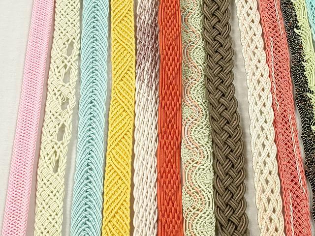 平和屋着物＊夏物　和装小物　帯締め20本セット　レース織　金糸　未使用あり　逸品　DABI0436xg