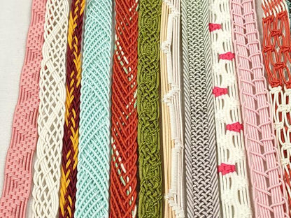 平和屋着物＊夏物　和装小物　帯締め20本セット　レース織　金糸　未使用あり　逸品　DABI0438xg