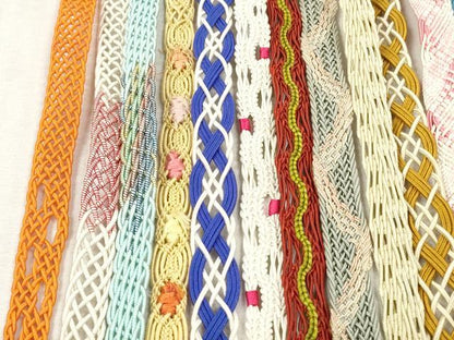 平和屋着物＊夏物　和装小物　帯締め20本セット　レース織　金銀糸　未使用あり　逸品　DABI0443xg