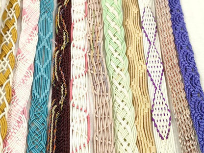 平和屋着物＊夏物　和装小物　帯締め20本セット　レース織　金銀糸　未使用あり　逸品　DABI0443xg