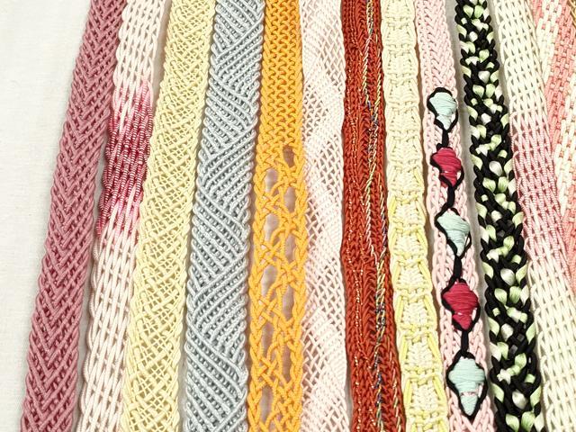 平和屋着物＊夏物　和装小物　帯締め20本セット　レース織　金銀糸　未使用あり　逸品　DABI0445xg