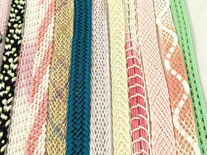 平和屋着物＊夏物　和装小物　帯締め20本セット　レース織　金銀糸　未使用あり　逸品　DABI0445xg