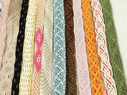 平和屋着物＊夏物　和装小物　帯締め20本セット　レース織　金銀糸　未使用あり　逸品　DABI0446xg