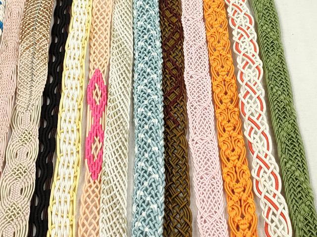 平和屋着物＊夏物　和装小物　帯締め20本セット　レース織　金銀糸　未使用あり　逸品　DABI0446xg