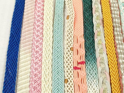 平和屋着物＊夏物　和装小物　帯締め20本セット　レース織　金銀糸　長尺あり　未使用あり　逸品　DABI0449xg