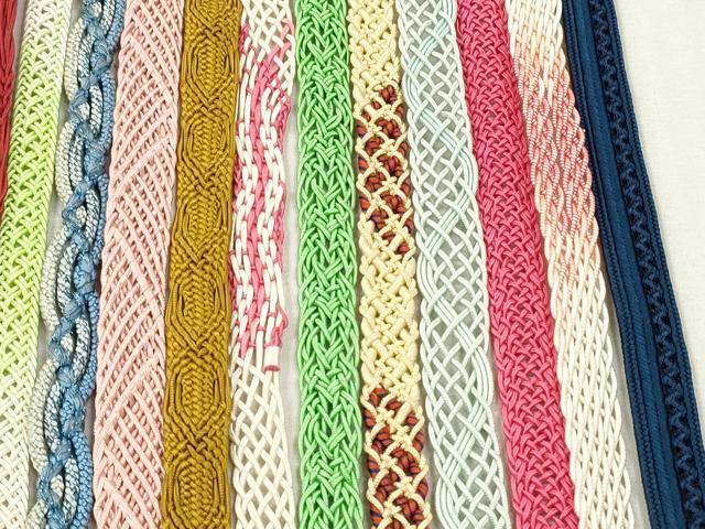 平和屋着物＊夏物　和装小物　帯締め20本セット　レース織　金糸　ラメ糸　逸品　DABI0452xg