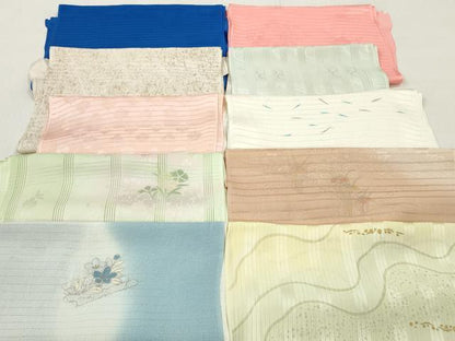 平和屋着物＊夏物　和装小物　帯揚げ10枚セット　正絹　逸品　DABI0461xg