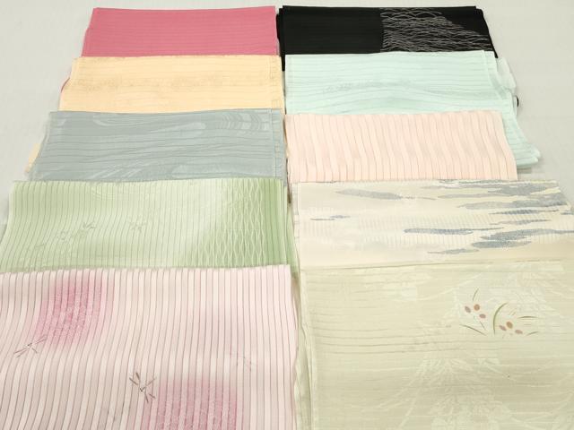 平和屋着物＊夏物　和装小物　帯揚げ10枚セット　正絹　逸品　DABI0462xg