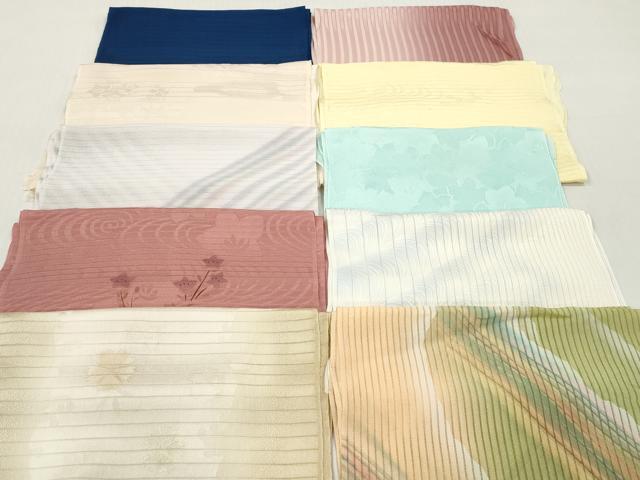 平和屋着物＊夏物　和装小物　帯揚げ10枚セット　正絹　逸品　DABI0465xg