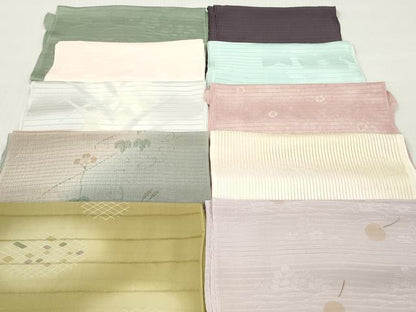 平和屋着物＊夏物　和装小物　帯揚げ10枚セット　正絹　逸品　DABI0469xg