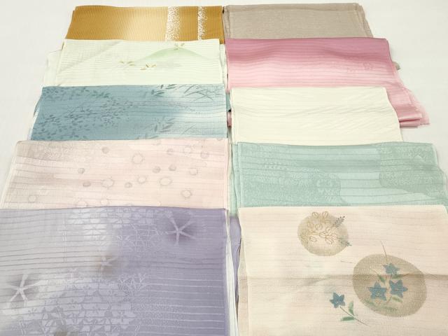 平和屋着物＊夏物　和装小物　帯揚げ10枚セット　正絹　逸品　DABI0476xg