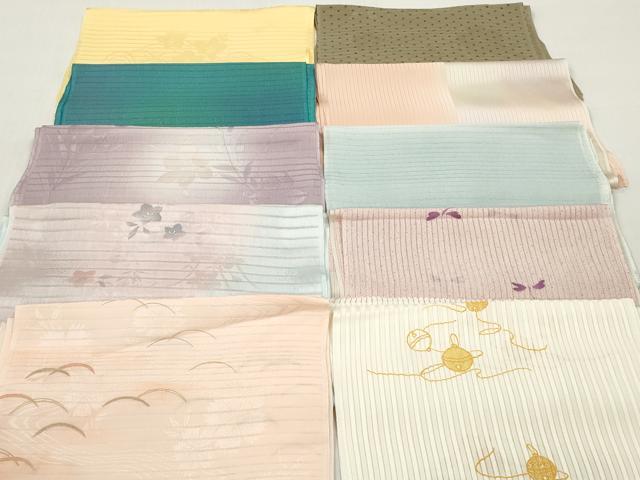 平和屋着物＊夏物　和装小物　帯揚げ10枚セット　正絹　逸品　DABI0477xg