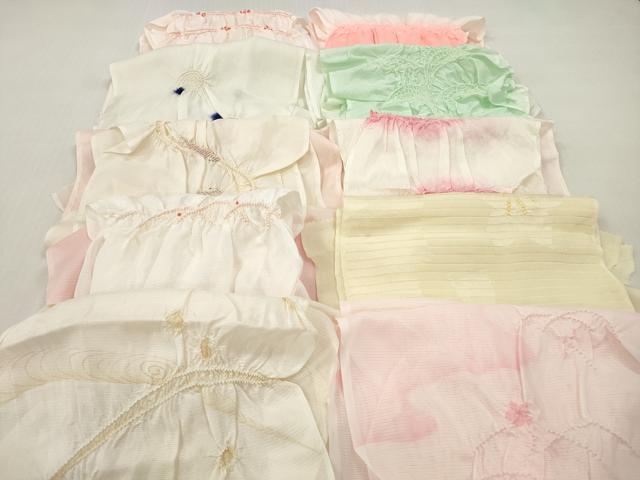 平和屋着物＊夏物　和装小物　帯揚げ10枚　部分絞り　柄絞り　全て正絹　逸品　DABI0478xg