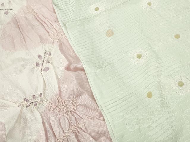 平和屋着物＊夏物　和装小物　帯揚げ10枚　部分絞り　柄絞り　全て正絹　逸品　DABI0479xg