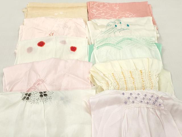 平和屋着物＊夏物　和装小物　帯揚げ10枚　部分絞り　柄絞り　全て正絹　逸品　DABI0482xg