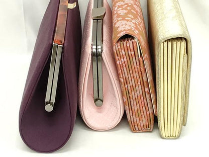 平和屋着物▼和装小物　和装バッグまとめて4点　ハンドバッグ　クラッチ　吉祥文　草花文　流水文　金糸　逸品　DABI0490xg