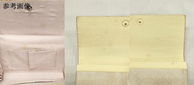 平和屋着物▼和装小物　和装バッグまとめて4点　ハンドバッグ　佐賀錦　花菱文　草花文　切嵌　金銀糸　逸品　DABI0498xg