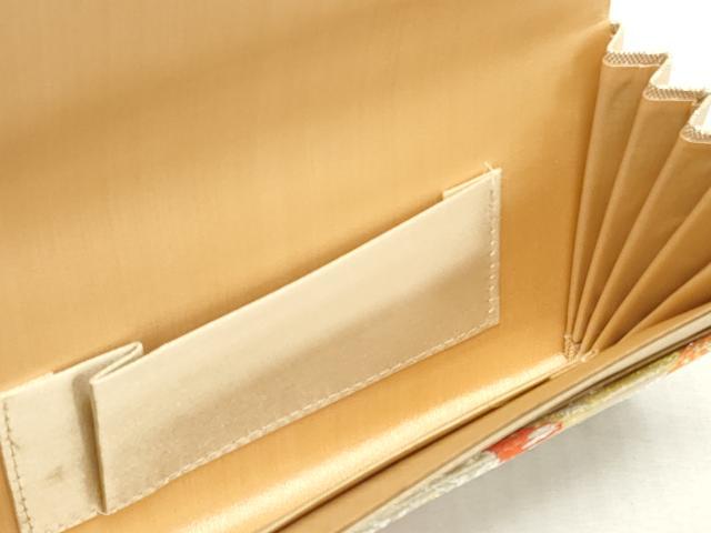 平和屋着物▼和装小物　和装バッグまとめて4点　ハンドバッグ　佐賀錦　飛鶴文　吉祥地紙重ね枝松花文　縞　金銀糸　逸品　DABI0500xg