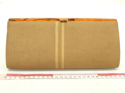 平和屋着物▼和装小物　和装バッグまとめて4点　ハンドバッグ　クラッチ　黄八丈　絣柄　逸品　DABI0504xg