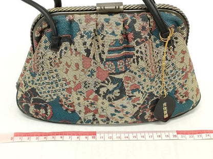 平和屋着物▼和装小物　和装バッグまとめて4点　ハンドバッグ　西陣　草花文　紗綾形文　切嵌菱文　逸品　DABI0512xg