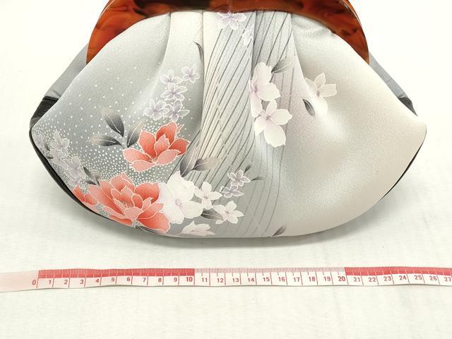 平和屋着物▼和装小物　和装バッグまとめて4点　ハンドバッグ　クラッチ　立波文　草花文　風景地紋　逸品　DABI0513xg