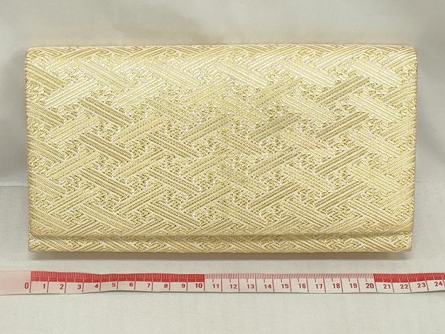 平和屋着物▼和装小物　和装バッグまとめて3点　ハンドバッグ　クラッチ　佐賀錦　花蝶文　草葉文　紗綾形　金銀糸　逸品　DABI0518xg