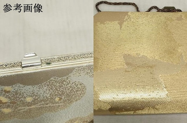 平和屋着物▼和装小物　和装バッグまとめて3点　ハンドバッグ　クラッチ　佐賀錦　几帳草花文　雲取り箔散らし文　逸品　DABI0519xg