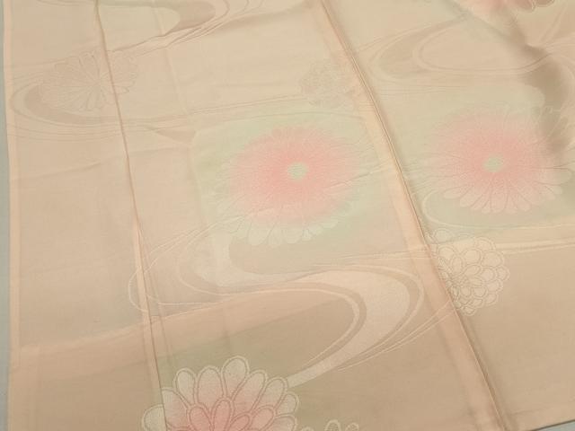 平和屋着物■振袖用長襦袢　無双仕立て　流水花文　暈し染め　正絹　逸品　DABI0524cd