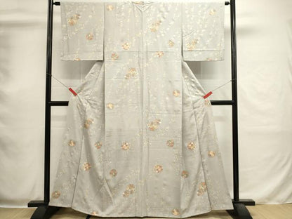 平和屋着物■上質な小紋　花丸文　金彩　正絹　逸品　DABI0530cd