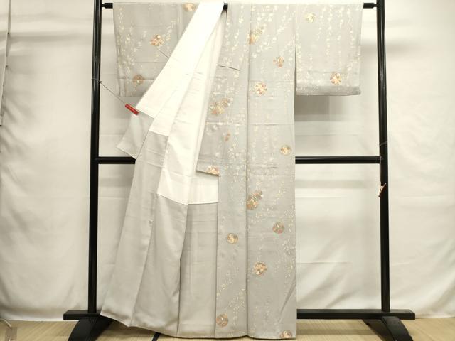 平和屋着物■上質な小紋　花丸文　金彩　正絹　逸品　DABI0530cd