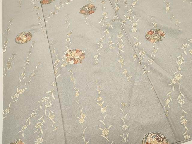 平和屋着物■上質な小紋　花丸文　金彩　正絹　逸品　DABI0530cd